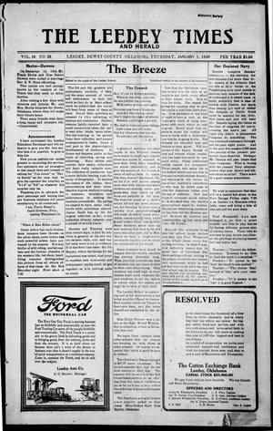 The Leedy Times And Herald (Leedy, Okla.), Vol. 16, No. 25, Ed. 1 Thursday, January 1, 1920