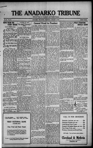 The Anadarko Tribune (Anadarko, Okla.), Vol. 18, No. 24, Ed. 1 Thursday, January 8, 1920
