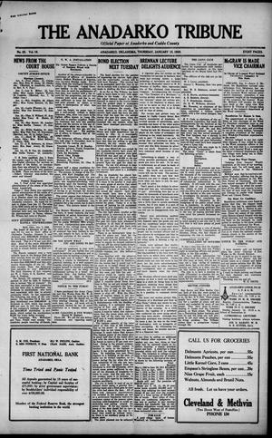 Primary view of object titled 'The Anadarko Tribune (Anadarko, Okla.), Vol. 18, No. 25, Ed. 1 Thursday, January 15, 1920'.