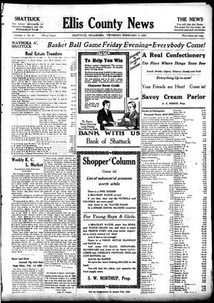 Ellis County News (Shattuck, Okla.), Vol. 6, No. 40, Ed. 1 Thursday, February 5, 1920