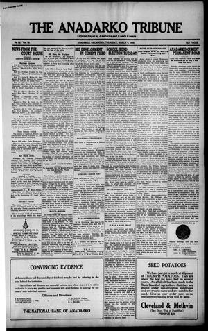 Primary view of object titled 'The Anadarko Tribune (Anadarko, Okla.), Vol. 18, No. 32, Ed. 1 Thursday, March 4, 1920'.