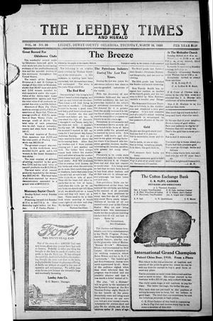 The Leedy Times And Herald (Leedy, Okla.), Vol. 16, No. 36, Ed. 1 Thursday, March 18, 1920