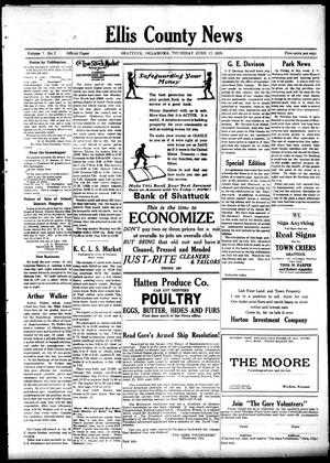 Ellis County News (Shattuck, Okla.), Vol. 7, No. 7, Ed. 1 Thursday, June 17, 1920