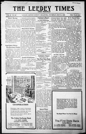 The Leedy Times And Herald (Leedy, Okla.), Vol. 16, No. 52, Ed. 1 Thursday, July 15, 1920