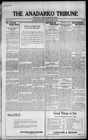 The Anadarko Tribune (Anadarko, Okla.), Vol. 19, No. 14, Ed. 1 Thursday, October 28, 1920
