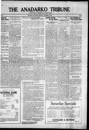 The Anadarko Tribune (Anadarko, Okla.), Vol. 19, No. 18, Ed. 1 Thursday, November 25, 1920