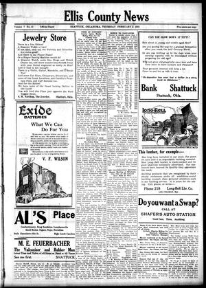 Ellis County News (Shattuck, Okla.), Vol. 7, No. 43, Ed. 1 Thursday, February 3, 1921