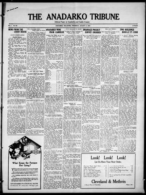 The Anadarko Tribune (Anadarko, Okla.), Vol. 20, No. 2, Ed. 1 Thursday, August 11, 1921