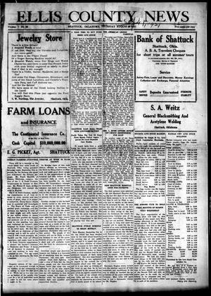 Ellis County News (Shattuck, Okla.), Vol. 7, No. 46, Ed. 1 Thursday, September 1, 1921