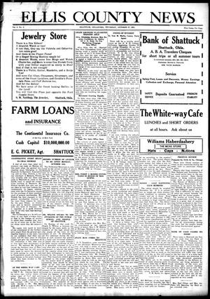 Ellis County News (Shattuck, Okla.), Vol. 8, No. 1, Ed. 1 Thursday, October 27, 1921