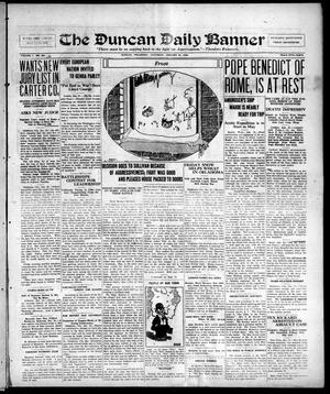 The Duncan Daily Banner (Duncan, Okla.), Vol. 1, No. 307, Ed. 1 Saturday, January 21, 1922