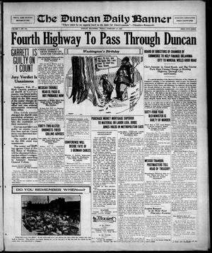 The Duncan Daily Banner (Duncan, Okla.), Vol. 1, No. 334, Ed. 1 Friday, February 17, 1922