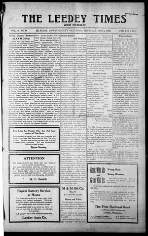 The Leedy Times And Herald (Leedy, Okla.), Vol. 18, No. 44, Ed. 1 Thursday, May 4, 1922