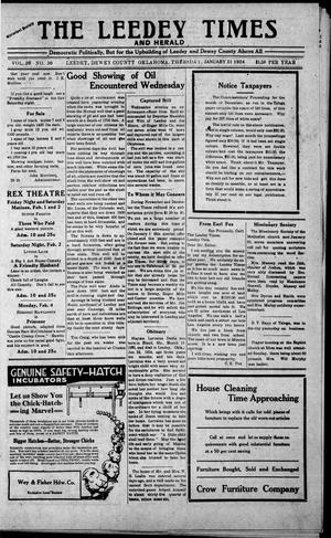 The Leedy Times And Herald (Leedy, Okla.), Vol. 20, No. 30, Ed. 1 Thursday, January 31, 1924