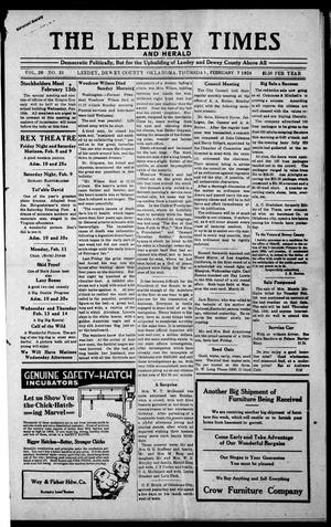 The Leedy Times And Herald (Leedy, Okla.), Vol. 20, No. 31, Ed. 1 Thursday, February 7, 1924