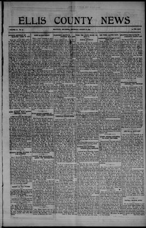 Primary view of object titled 'Ellis County News (Shattuck, Okla.), Vol. 15, No. 44, Ed. 1 Thursday, August 22, 1929'.