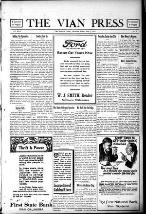 The Vian Press (Vian, Okla.), Vol. 22, No. 10, Ed. 1 Friday, June 13, 1919