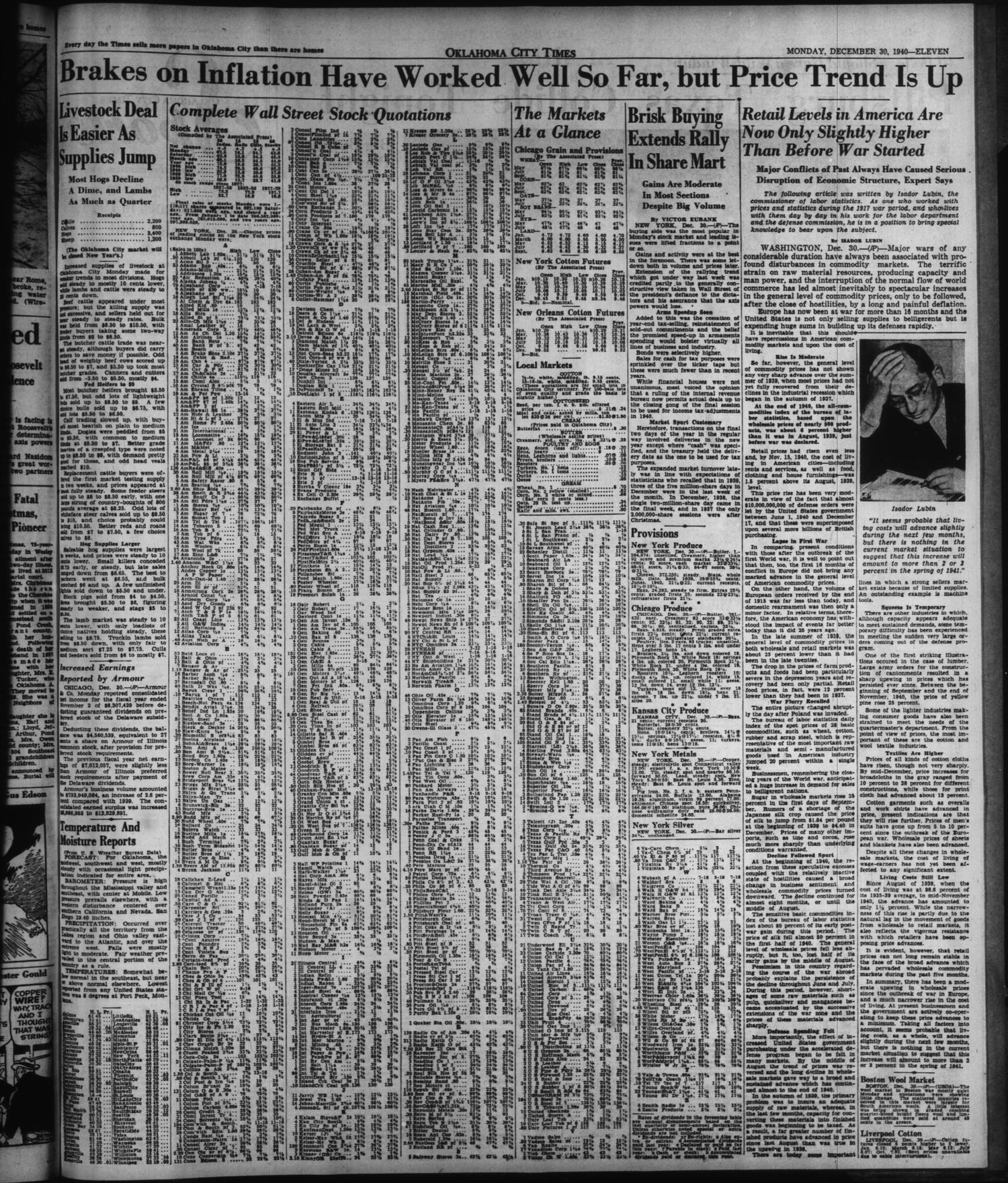 Oklahoma City Times (Oklahoma City, Okla.), Vol. 51, No. 190, Ed. 1 Monday, December 30, 1940
                                                
                                                    [Sequence #]: 11 of 16
                                                