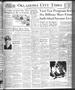 Newspaper: Oklahoma City Times (Oklahoma City, Okla.), Vol. 54, No. 116, Ed. 1 M…