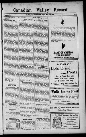 Canadian Valley Record (Canton, Okla.), Vol. 11, No. 6, Ed. 1 Thursday, May 20, 1915