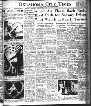Oklahoma City Times (Oklahoma City, Okla.), Vol. 55, No. 230, Ed. 1 Wednesday, February 14, 1945