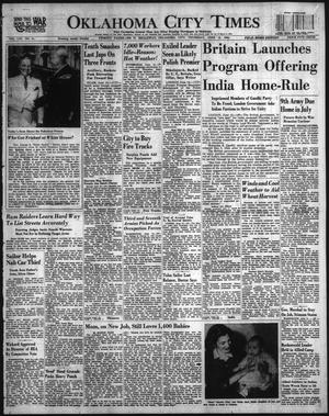 Oklahoma City Times (Oklahoma City, Okla.), Vol. 56, No. 21, Ed. 1 Thursday, June 14, 1945
