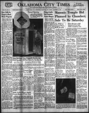 Primary view of object titled 'Oklahoma City Times (Oklahoma City, Okla.), Vol. 56, No. 148, Ed. 1 Friday, November 9, 1945'.