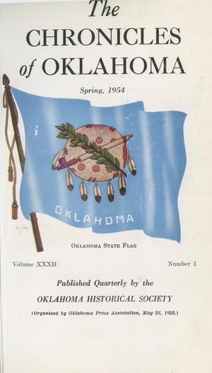 Chronicles of Oklahoma, Volume 32, Number 1, Spring 1954
