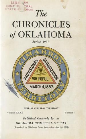Chronicles of Oklahoma, Volume 35, Number 1, Spring 1957
