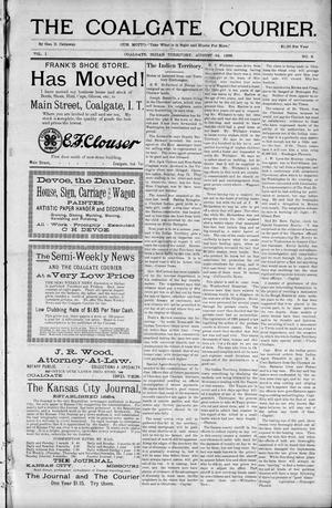 The Coalgate Courier. (Coalgate, Indian Terr.), Vol. 1, No. 8, Ed. 1 Thursday, August 24, 1899