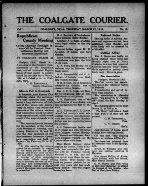 The Coalgate Courier. (Coalgate, Okla.), Vol. 1, No. 18, Ed. 1 Thursday, March 17, 1910