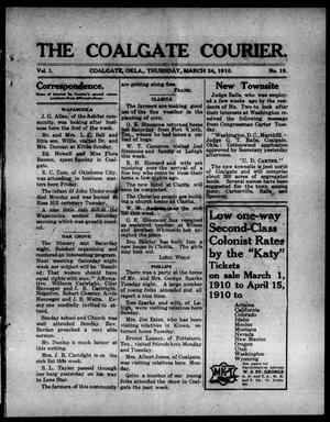 The Coalgate Courier. (Coalgate, Okla.), Vol. 1, No. 19, Ed. 1 Thursday, March 24, 1910