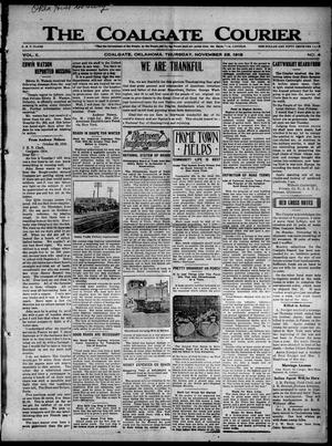 The Coalgate Courier (Coalgate, Okla.), Vol. 10, No. 4, Ed. 1 Thursday, November 28, 1918