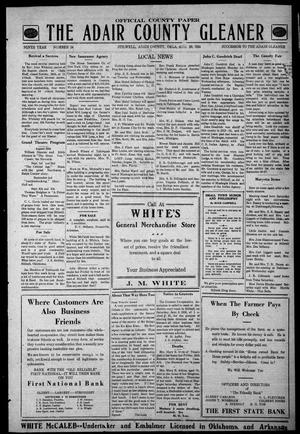 The Adair County Gleaner (Stilwell, Okla.), Vol. 9, No. 24, Ed. 1 Friday, August 29, 1924