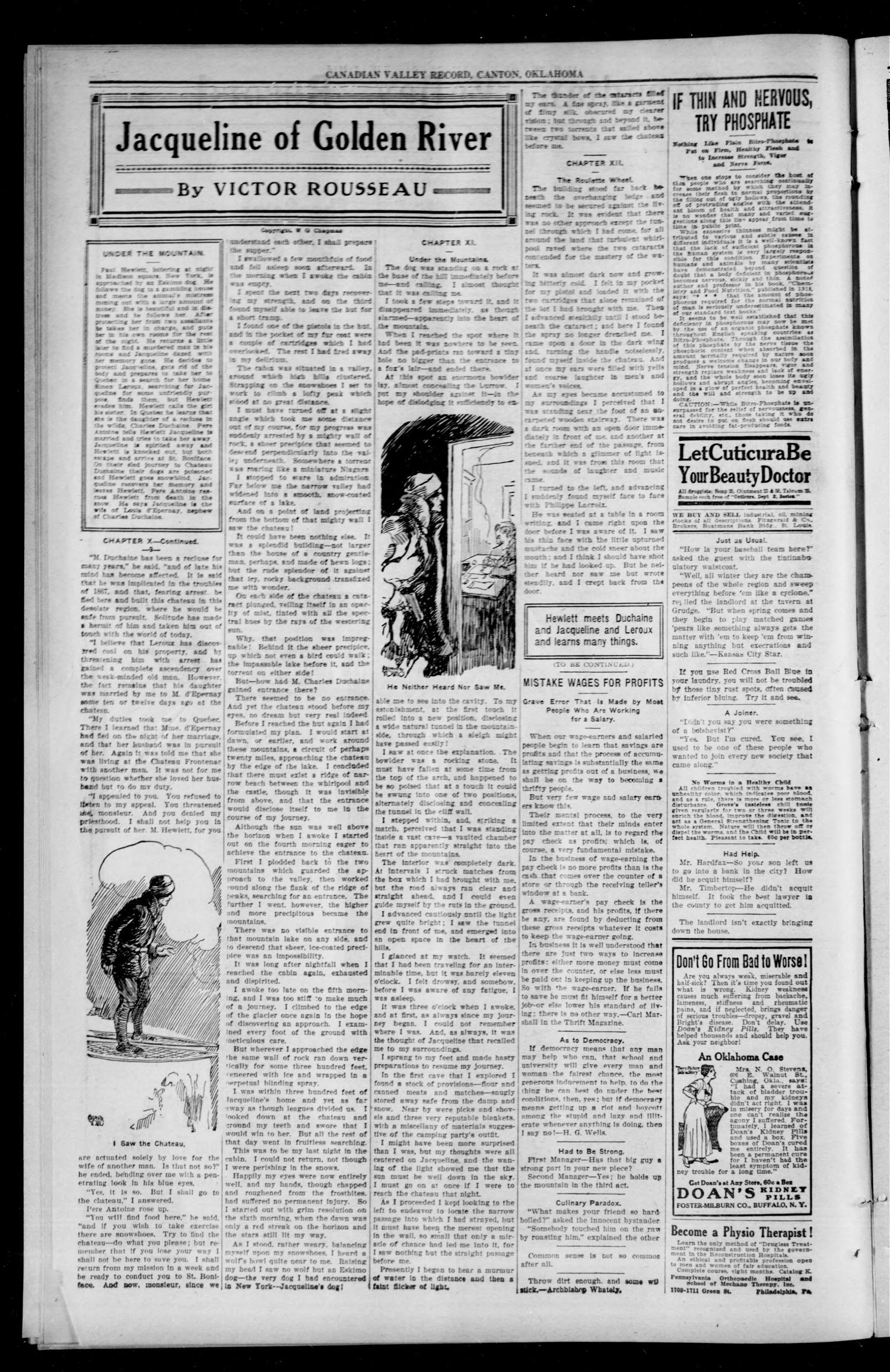 Canadian Valley Record. (Canton, Okla.), Vol. 9, No. 11, Ed. 1 Thursday, August 21, 1919
                                                
                                                    [Sequence #]: 4 of 10
                                                