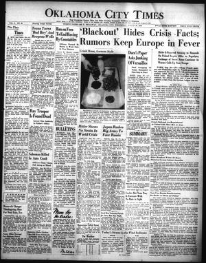 Oklahoma City Times (Oklahoma City, Okla.), Vol. 50, No. 85, Ed. 1 Wednesday, August 30, 1939