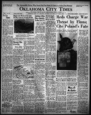 Oklahoma City Times (Oklahoma City, Okla.), Vol. 50, No. 141, Ed. 1 Friday, November 3, 1939