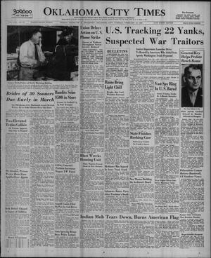 Primary view of Oklahoma City Times (Oklahoma City, Okla.), Vol. 57, No. 20, Ed. 2 Tuesday, February 19, 1946