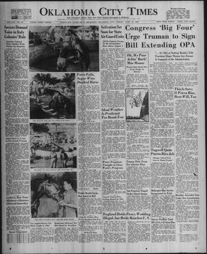 Oklahoma City Times (Oklahoma City, Okla.), Vol. 57, No. 130, Ed. 1 Friday, June 28, 1946