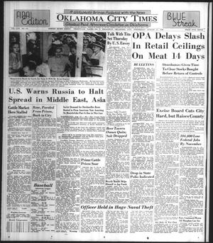 Oklahoma City Times (Oklahoma City, Okla.), Vol. 57, No. 176, Ed. 3 Wednesday, August 21, 1946