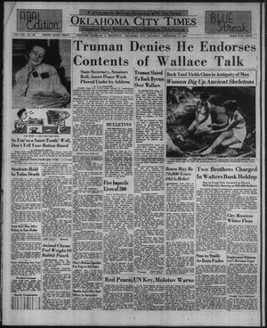 Oklahoma City Times (Oklahoma City, Okla.), Vol. 57, No. 196, Ed. 3 Saturday, September 14, 1946