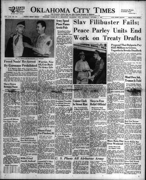 Oklahoma City Times (Oklahoma City, Okla.), Vol. 57, No. 214, Ed. 2 Saturday, October 5, 1946