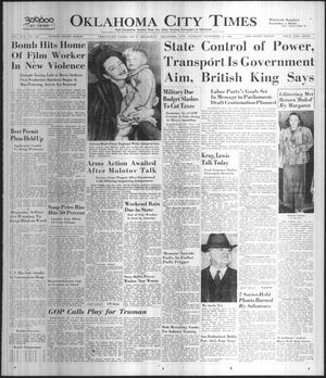Oklahoma City Times (Oklahoma City, Okla.), Vol. 57, No. 246, Ed. 2 Tuesday, November 12, 1946