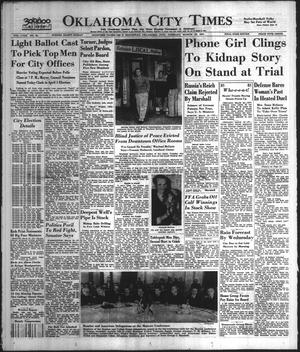 Primary view of object titled 'Oklahoma City Times (Oklahoma City, Okla.), Vol. 58, No. 40, Ed. 1 Tuesday, March 18, 1947'.