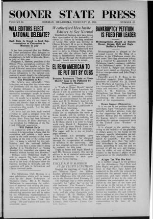 Sooner State Press (Norman, Okla.), Vol. 14, No. 22, Ed. 1 Saturday, February 25, 1922