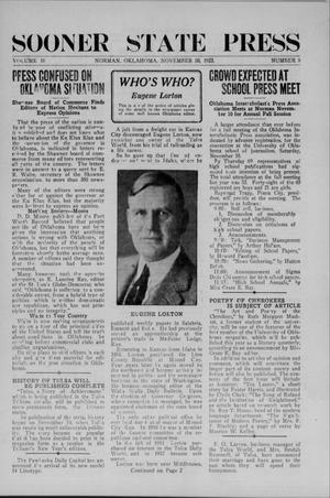 Sooner State Press (Norman, Okla.), Vol. 16, No. 9, Ed. 1 Saturday, November 10, 1923