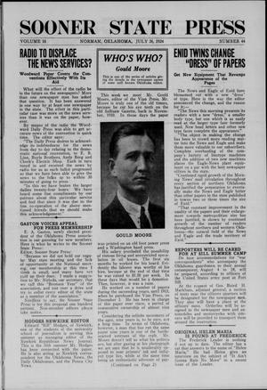 Sooner State Press (Norman, Okla.), Vol. 16, No. 44, Ed. 1 Saturday, July 26, 1924