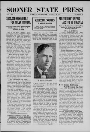 Sooner State Press (Norman, Okla.), Vol. 17, No. 4, Ed. 1 Saturday, October 4, 1924