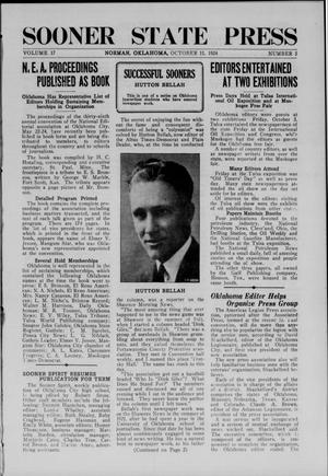 Sooner State Press (Norman, Okla.), Vol. 17, No. 5, Ed. 1 Saturday, October 11, 1924