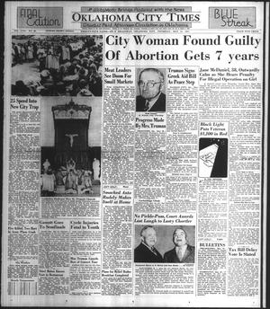 Oklahoma City Times (Oklahoma City, Okla.), Vol. 58, No. 96, Ed. 3 Thursday, May 22, 1947
